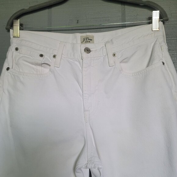 J. Crew Denim Slouchy Boyfriend White Jeans. Size 28 - Picture 4 of 11